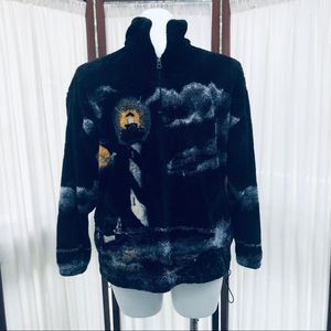 Vintage Bear Ridge Lighthouse Fleece Jacket